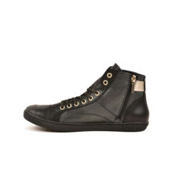 Pataugas BANJOU LATSA/MIX F4H NOIR/DORÉ 14 Pataugas BANJOU LATSA/MIX F4H NOIR/DORÉ -Pataugas Boutique 628259 946 BASKET HAUTE FEMME LATSA MIX F4H NOIR DORE 3