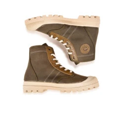 Pataugas AUTHENTIQUE M/SC F2I KAKI -Pataugas Boutique BOOTS FEMME OG M SC F2I KAKI 628343 554 6